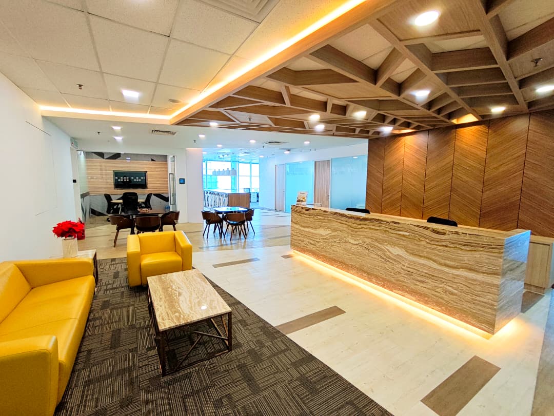 Designer reception lobby
