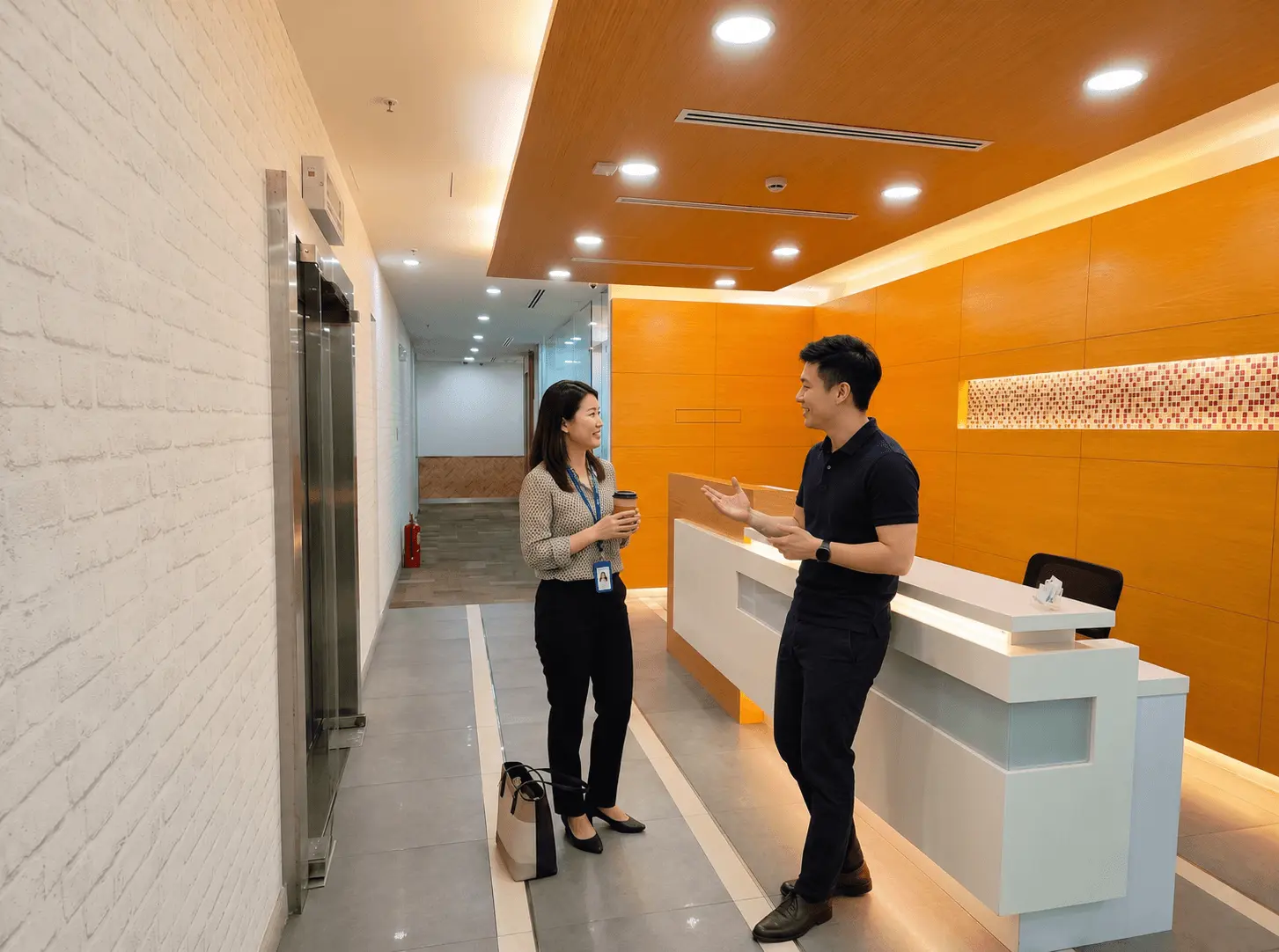 Reception and arrival lobby